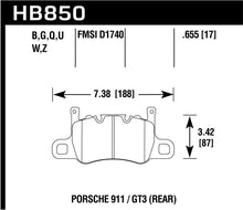 Hawk 14-17 Porsche 911 GT3 DTC-60 Race Rear Brake Pads