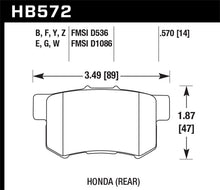 Hawk 02-04 Honda Civic Si / 99-08 Acura TL Blue 9012 Race Rear Brake Pads