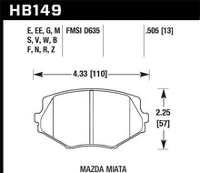 Hawk 94-05 Miata (01-05 Normal Suspension) Blue 9012  Race Front Brake Pads D635