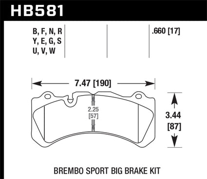 Hawk 09 Nissan GT-R R35 Brembo Blue 9012 Race Front Brake Pads