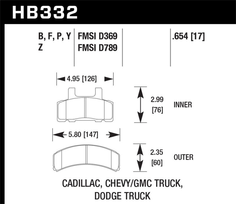 Hawk Performance Ceramic Street Brake Pads