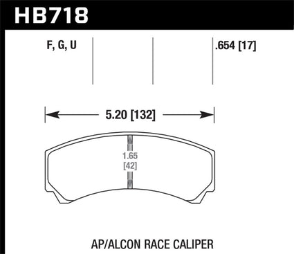 Hawk AP Racing DTC-30 Race Brake Pads