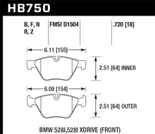 Hawk 13-14 BMW 528i / 528i xDrive PC Front Brake Pads
