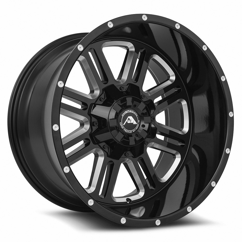 American Off-Road A106 Black Milled Spoke