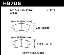 Hawk 11-12 Chevy Cruze Eco/LS/1LT/2LT/LTZ / 12 Sonic LS/LT/LTZ DTC-30 Front Race Brake Pads