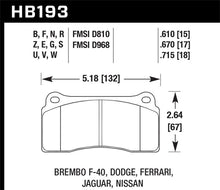 Hawk DTC-70 Race Brake Pads - 18.161mm Thickness